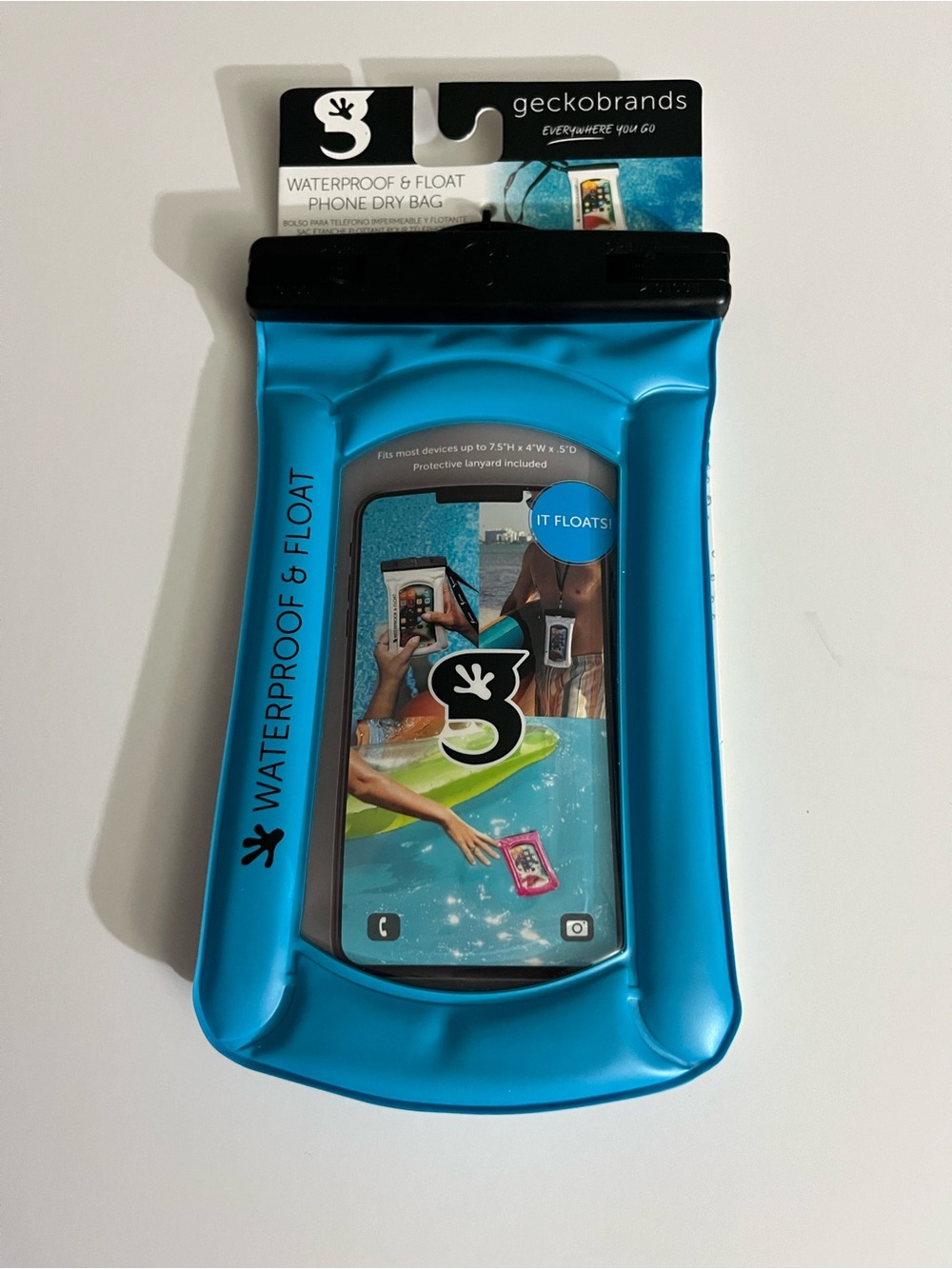 Waterproof & Float Phone Dry Bag — Blue